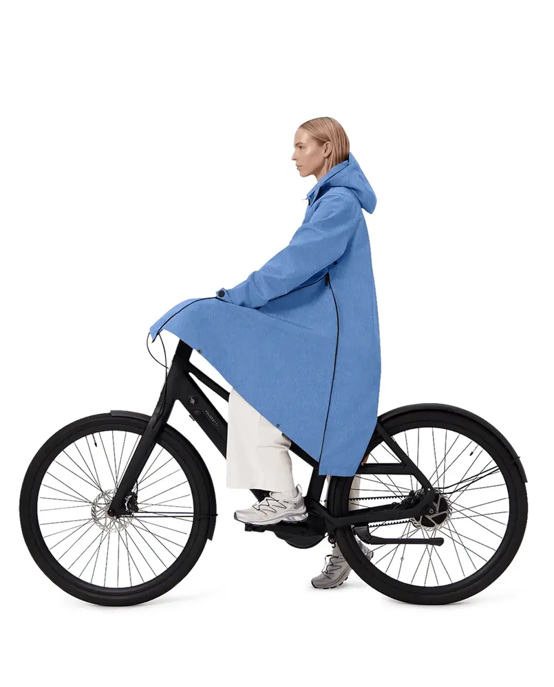 Maium Maium - regenjas mac - denim Maium Maium - regenjas mac - denim