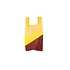 Susan Bijl - the new shopping bag small - multi tv yellow