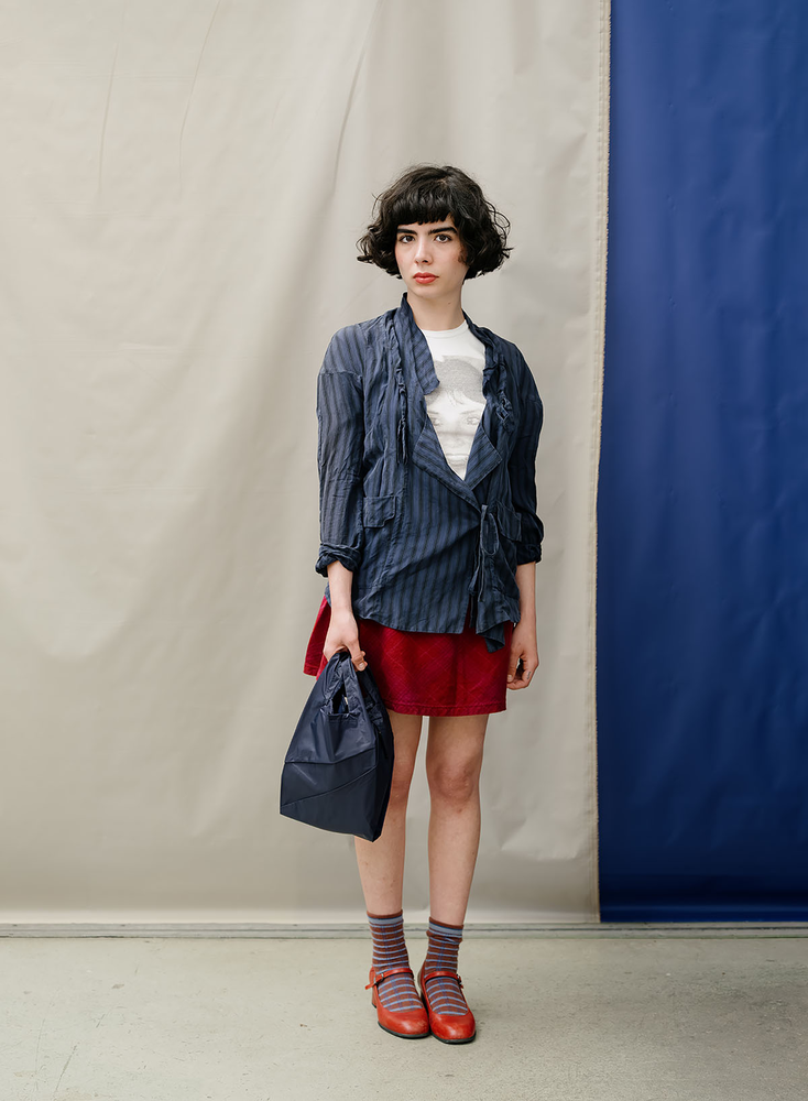 Susan Bijl Susan Bijl - the new shopping bag small - mono water
