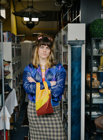 Susan Bijl Susan Bijl - the new shopping bag small - multi tv yellow