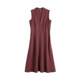 Seasalt Seasalt - sleeveless carved wood dress - cacao Seasalt Seasalt - sleeveless carved wood dress - cacao