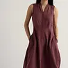 Seasalt Seasalt - sleeveless carved wood dress - cacao Seasalt Seasalt - sleeveless carved wood dress - cacao