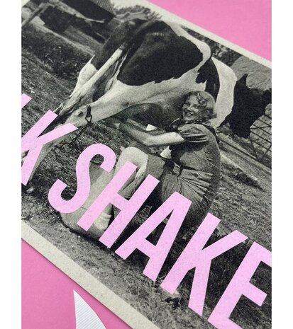 Carte Kencre Carte kencre - zeefdruk print M (A5) - milkshake Carte Kencre Carte kencre - zeefdruk print M (A5) - milkshake