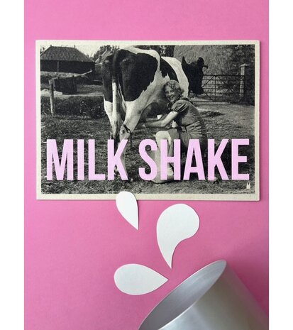 Carte Kencre Carte kencre - zeefdruk print M (A5) - milkshake Carte Kencre Carte kencre - zeefdruk print M (A5) - milkshake