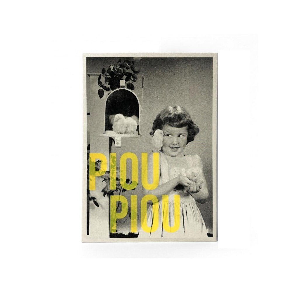 Carte Kencre Carte kencre - zeefdruk print M (A5) - piou piou Carte Kencre Carte kencre - zeefdruk print M (A5) - piou piou