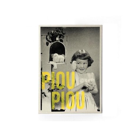 Carte Kencre Carte kencre - zeefdruk print M (A5) - piou piou Carte Kencre Carte kencre - zeefdruk print M (A5) - piou piou