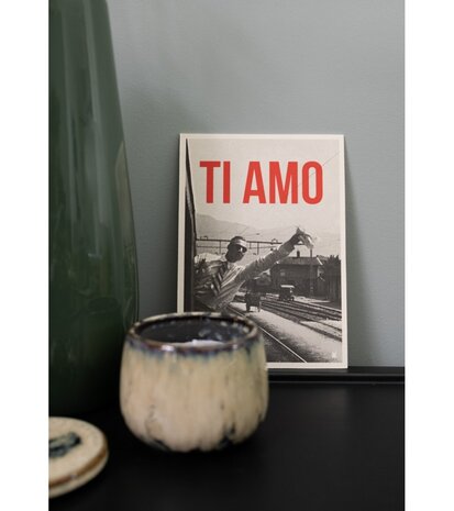 Carte Kencre Carte kencre - zeefdruk print M (A5) - ti amo Carte Kencre Carte kencre - zeefdruk print M (A5) - ti amo