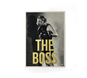 Carte Kencre Carte kencre - zeefdruk print M (A5) - the boss Carte Kencre Carte kencre - zeefdruk print M (A5) - the boss