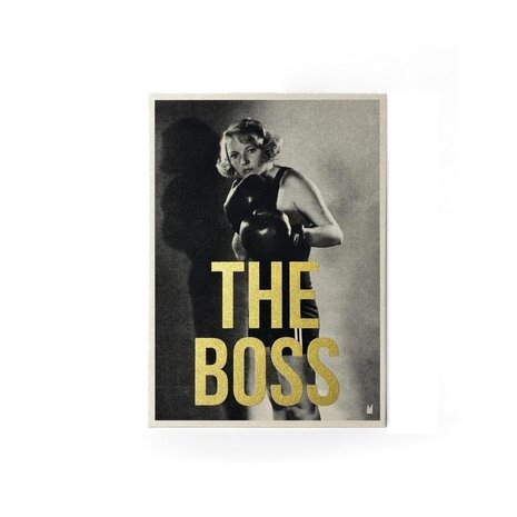 Carte Kencre Carte kencre - zeefdruk print M (A5) - the boss Carte Kencre Carte kencre - zeefdruk print M (A5) - the boss