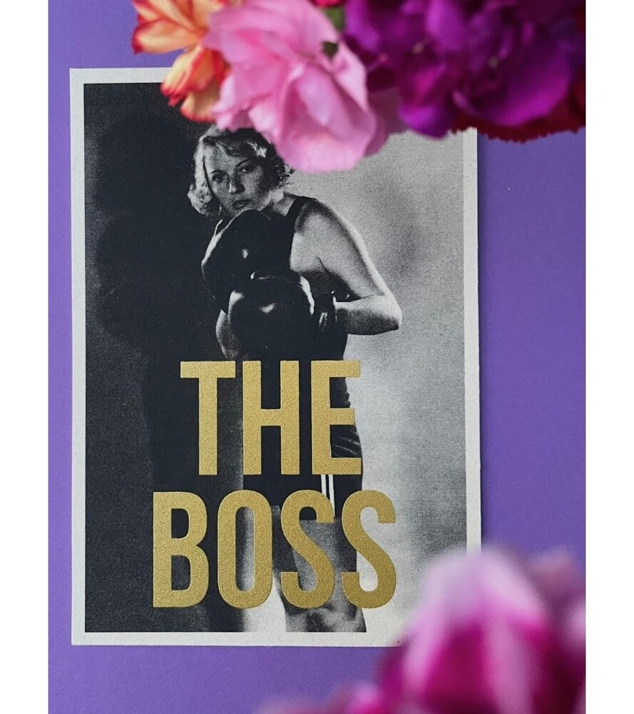 Carte Kencre Carte kencre - zeefdruk print M (A5) - the boss Carte Kencre Carte kencre - zeefdruk print M (A5) - the boss