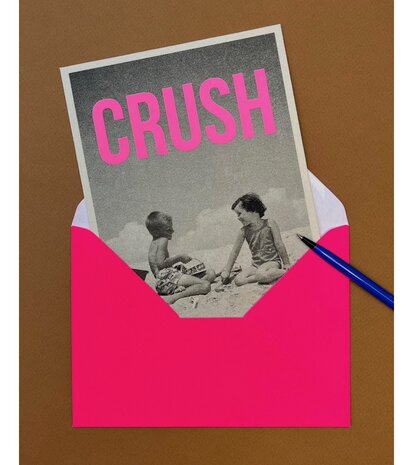 Carte Kencre Carte kencre - zeefdruk print M (A5) - crush Carte Kencre Carte kencre - zeefdruk print M (A5) - crush