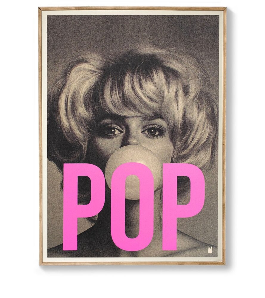 Carte Kencre Carte kencre - zeefdruk print L (A4) - pop Carte Kencre Carte kencre - zeefdruk print L (A4) - pop