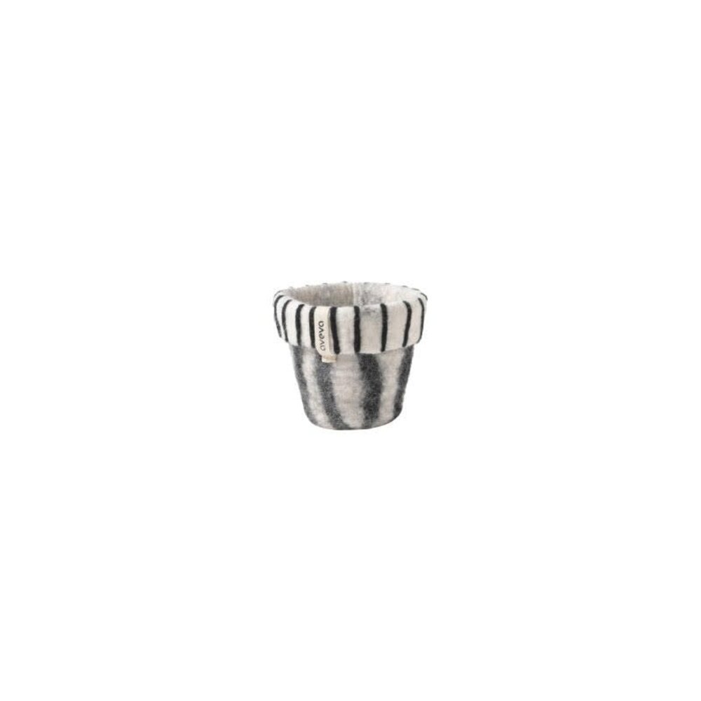 Aveva Design Aveva design - bloempot vilt S - zebra Aveva Design Aveva design - bloempot vilt S - zebra