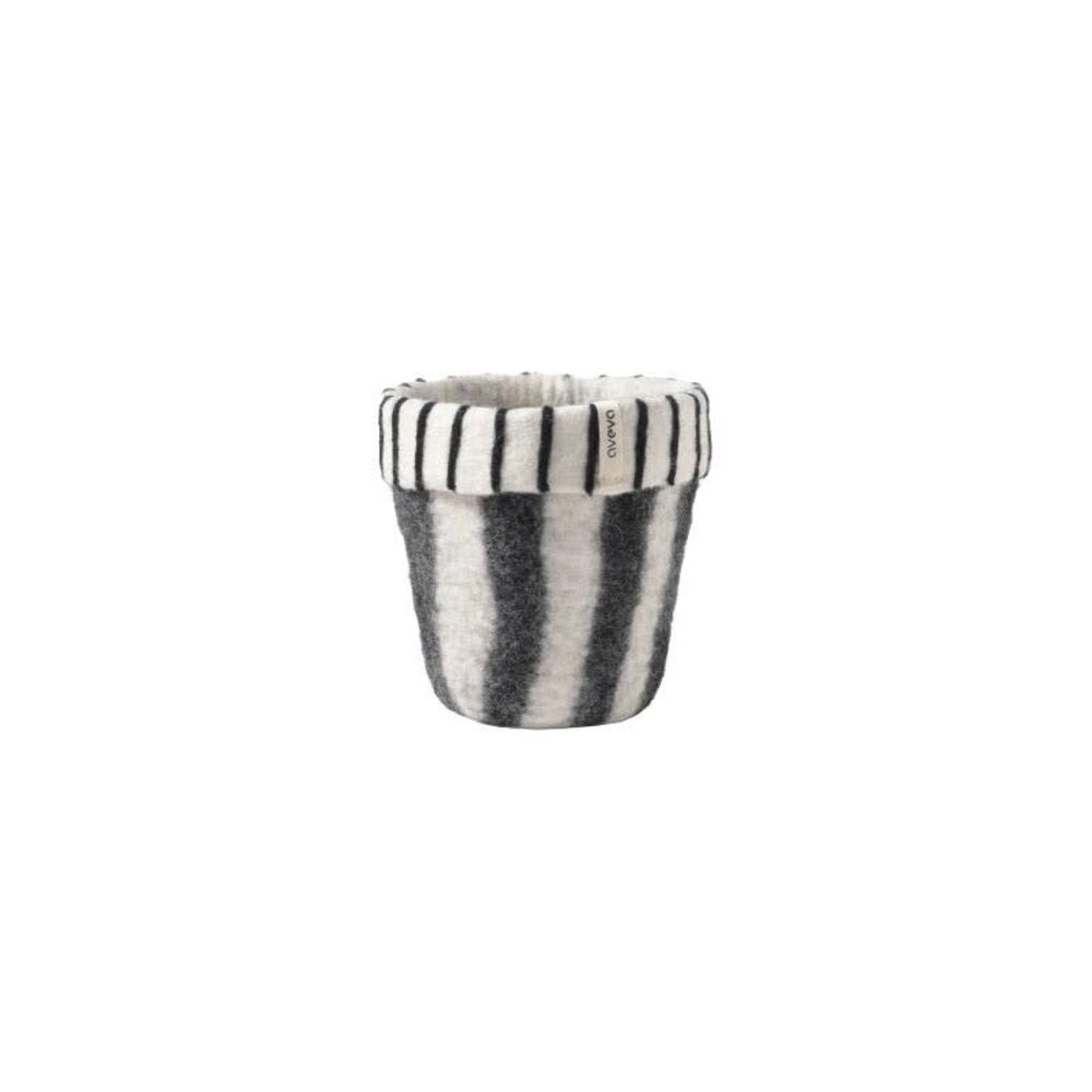 Aveva Design Aveva design - bloempot vilt M - zebra Aveva Design Aveva design - bloempot vilt M - zebra