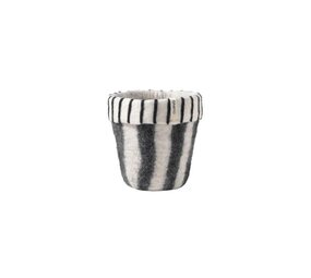 Aveva Design Aveva design - bloempot vilt M - zebra Aveva Design Aveva design - bloempot vilt M - zebra
