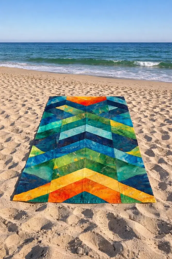 SooBluu SooBluu - reishanddoek XL (190 x 100 cm) - arrow SooBluu SooBluu - reishanddoek XL (190 x 100 cm) - arrow