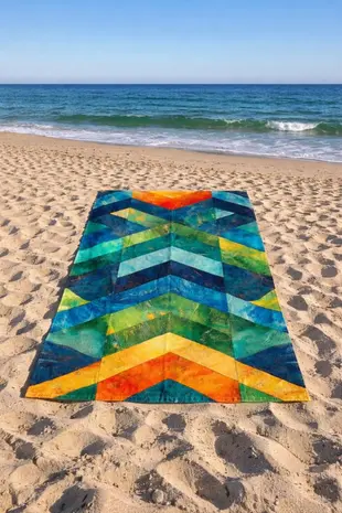 SooBluu SooBluu - reishanddoek XL (190 x 100 cm) - arrow SooBluu SooBluu - reishanddoek XL (190 x 100 cm) - arrow