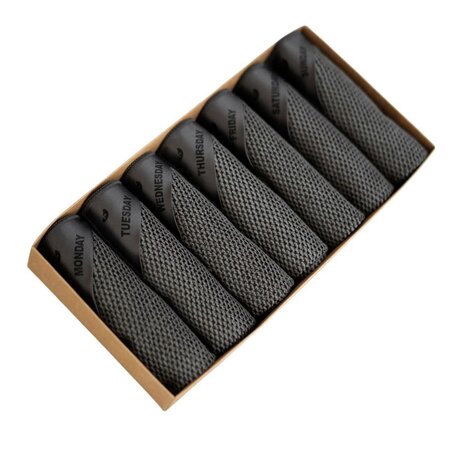 Klud Klud - wafel vaatdoekjes (set van 7) - charcoal Klud Klud - wafel vaatdoekjes (set van 7) - charcoal