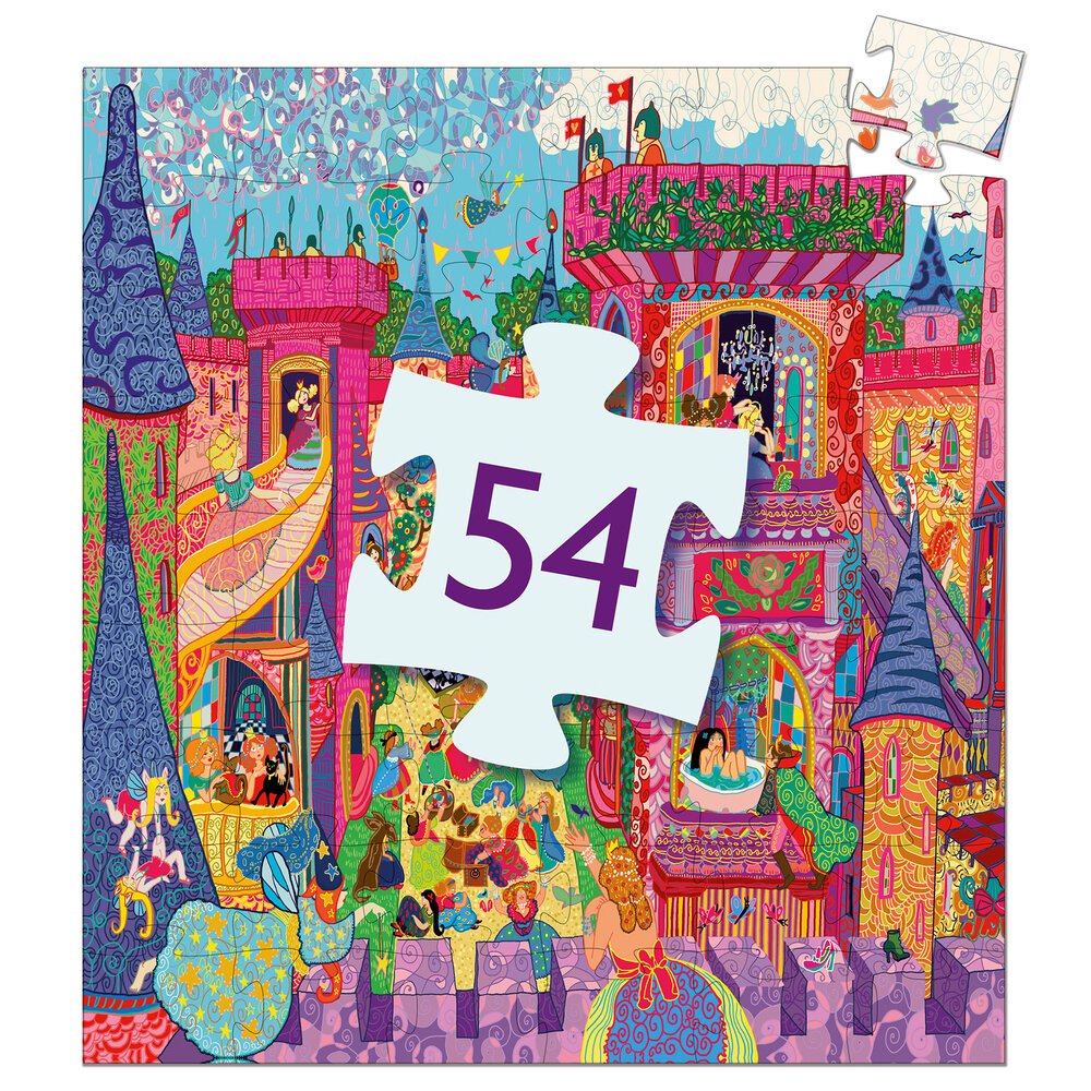 Djeco Djeco - puzzel - feeënkasteel (54 stukjes) Djeco Djeco - puzzel - feeënkasteel (54 stukjes)