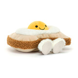 Jellycat Jellycat - amuseables knuffel - egglantine egg on toast Jellycat Jellycat - amuseables knuffel - egglantine egg on toast
