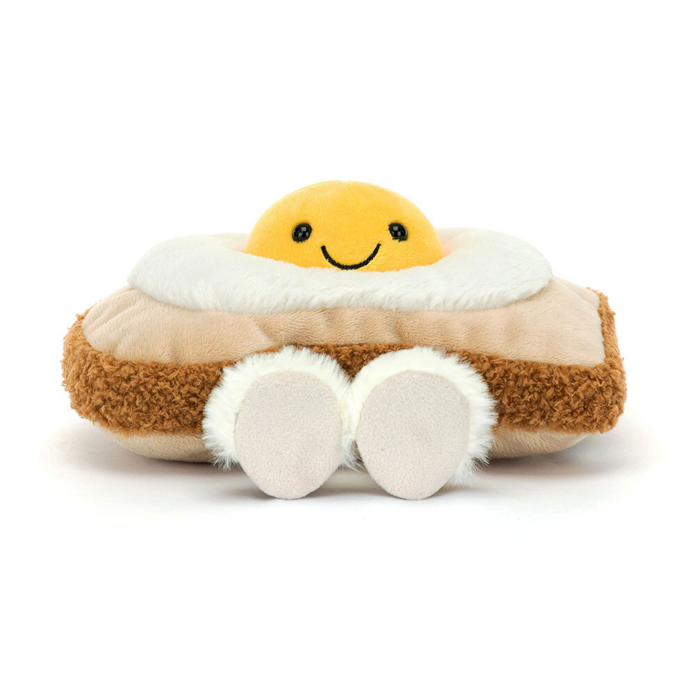 Jellycat Jellycat - amuseables knuffel - egglantine egg on toast Jellycat Jellycat - amuseables knuffel - egglantine egg on toast