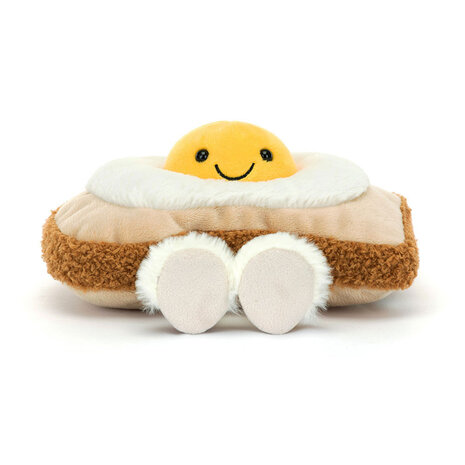Jellycat Jellycat - amuseables knuffel - egglantine egg on toast Jellycat Jellycat - amuseables knuffel - egglantine egg on toast