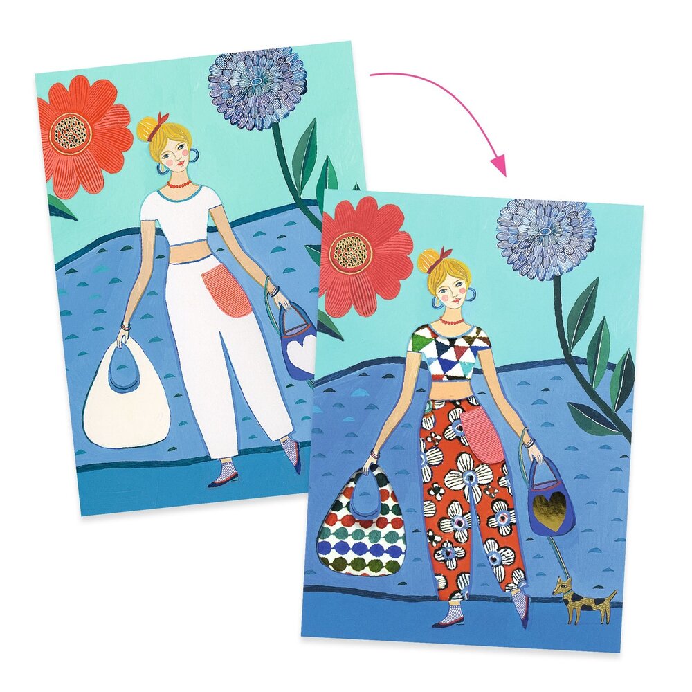 Djeco Djeco - aankleedpoppen - wax-papier Djeco Djeco - aankleedpoppen - wax-papier