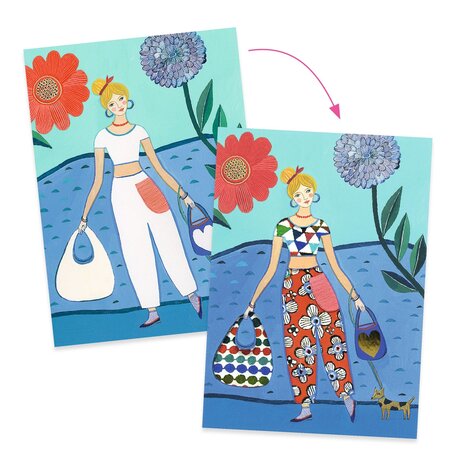 Djeco Djeco - aankleedpoppen - wax-papier Djeco Djeco - aankleedpoppen - wax-papier