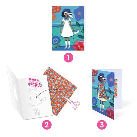 Djeco Djeco - aankleedpoppen - wax-papier Djeco Djeco - aankleedpoppen - wax-papier