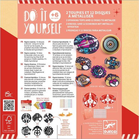 Djeco Djeco - diy tolletjes - hypnotiserende kosmos Djeco Djeco - diy tolletjes - hypnotiserende kosmos