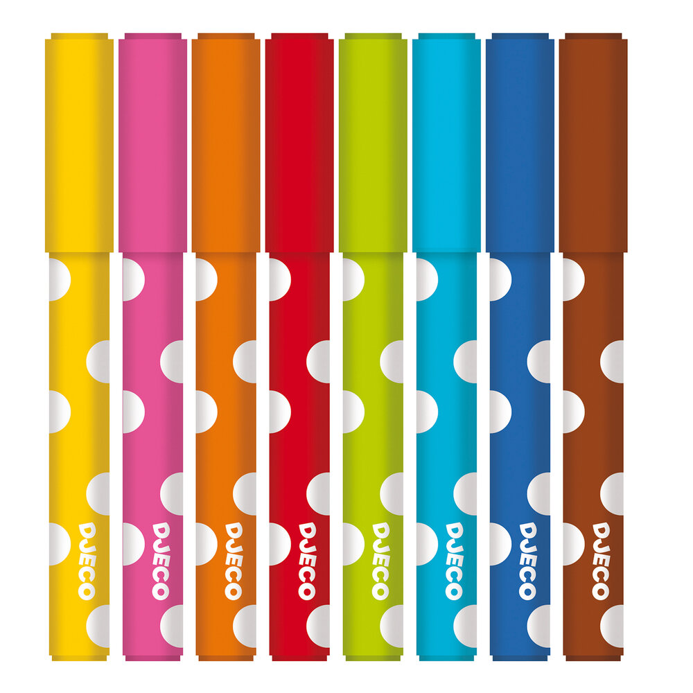 Djeco Djeco - viltstiften voor kleintjes (set van 8) Djeco Djeco - viltstiften voor kleintjes (set van 8)