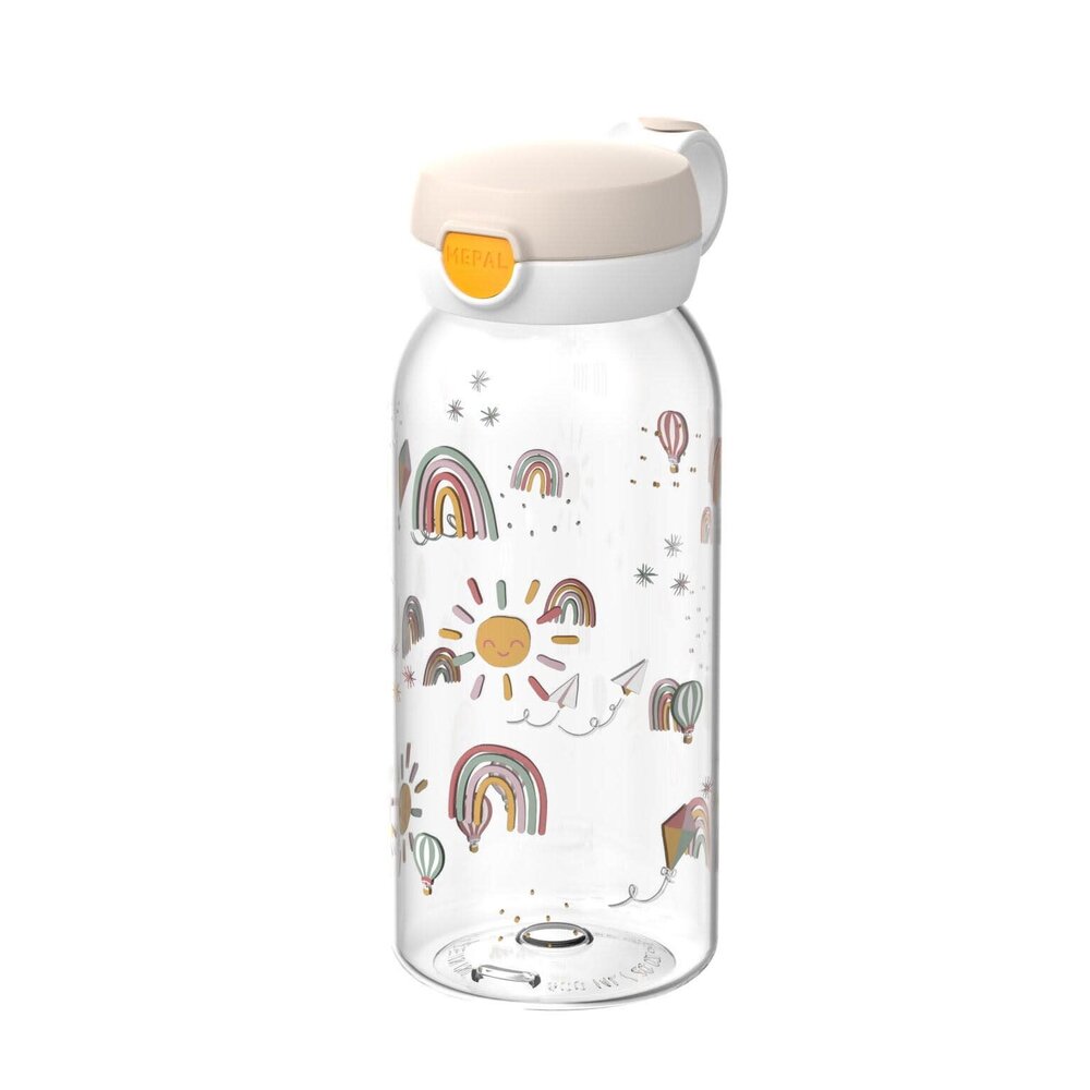 Mepal Mepal - drinkfles flipdop campus 600 ml - sunshine & rainbow Mepal Mepal - drinkfles flipdop campus 600 ml - sunshine & rainbow