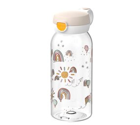 Mepal Mepal - drinkfles flipdop campus 600 ml - sunshine & rainbow Mepal Mepal - drinkfles flipdop campus 600 ml - sunshine & rainbow