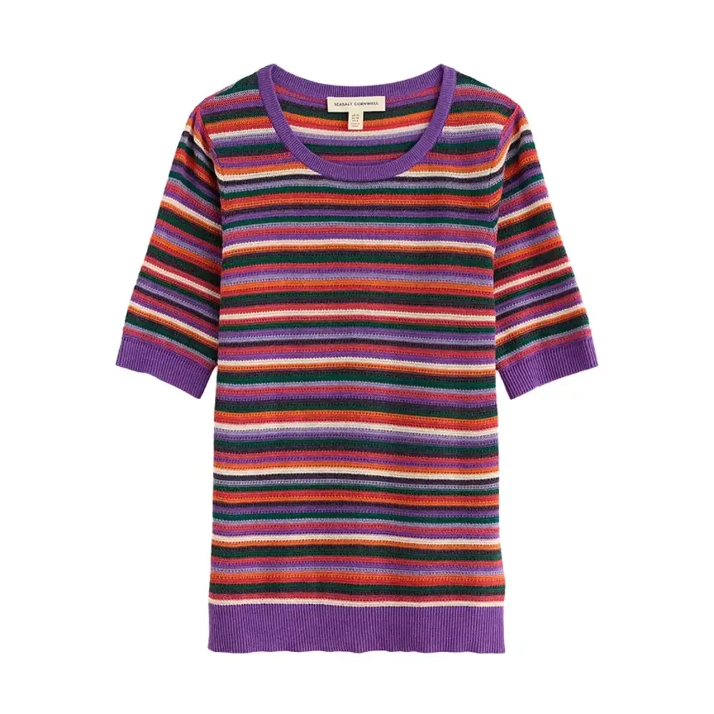 Seasalt Seasalt - summer lawn top - tinctoria wild orchid Seasalt Seasalt - summer lawn top - tinctoria wild orchid