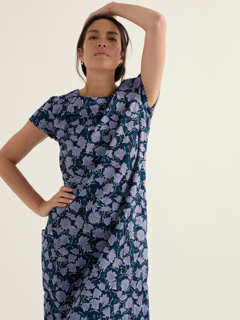 Seasalt Seasalt - river cove dress - garden floral bellflower Seasalt Seasalt - river cove dress - garden floral bellflower