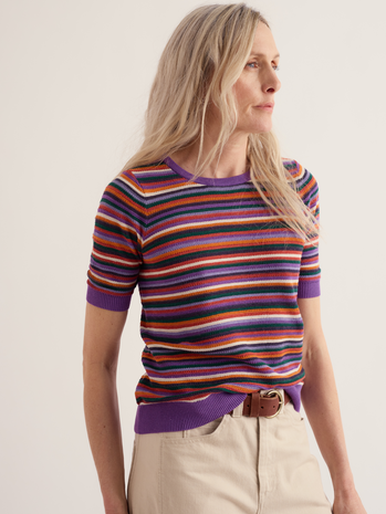 Seasalt Seasalt - summer lawn top - tinctoria wild orchid Seasalt Seasalt - summer lawn top - tinctoria wild orchid