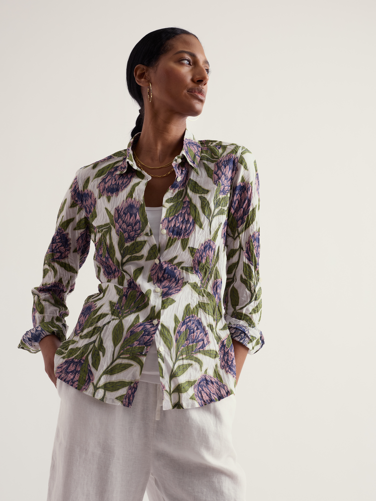Seasalt Seasalt - larissa shirt - proteas chalk Seasalt Seasalt - larissa shirt - proteas chalk