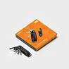 Orbitkey Orbitkey - key organizer - gift set - crazy horse black (orange stitching) Orbitkey Orbitkey - key organizer - gift set - crazy horse black (orange stitching)