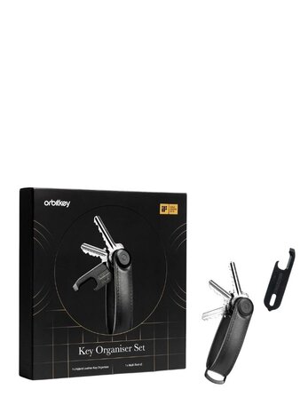 Orbitkey Orbitkey - key organizer - gift set - hybrid leather black Orbitkey Orbitkey - key organizer - gift set - hybrid leather black