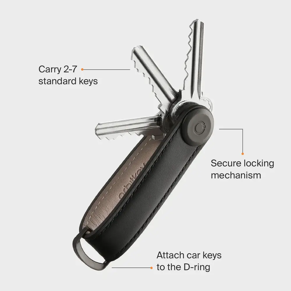 Orbitkey Orbitkey - key organizer 2.0 - premium leather - terracotta Orbitkey Orbitkey - key organizer 2.0 - premium leather - terracotta