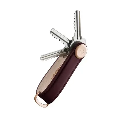 Orbitkey Orbitkey - key organizer 2.0 - premium leather - wine Orbitkey Orbitkey - key organizer 2.0 - premium leather - wine
