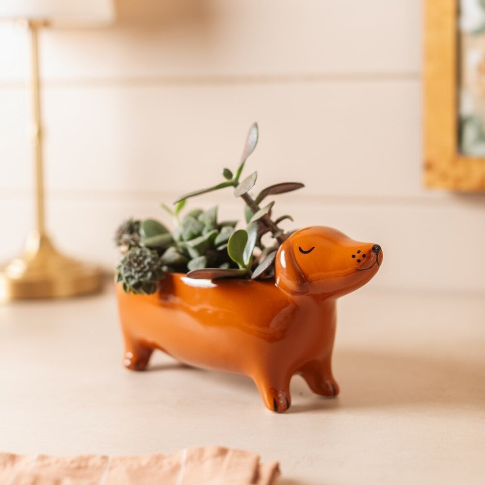 Sass & Belle Sass & Belle - plantenpot - teckel