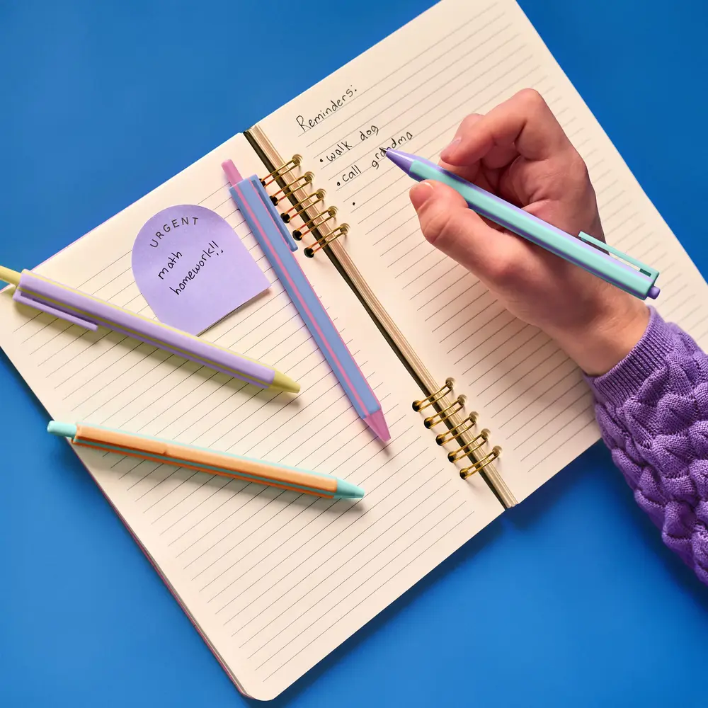 Kikkerland Kikkerland - inkerie - navulbare glitter gel pens (set van 6)