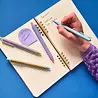 Kikkerland Kikkerland - inkerie - navulbare glitter gel pens (set van 6)