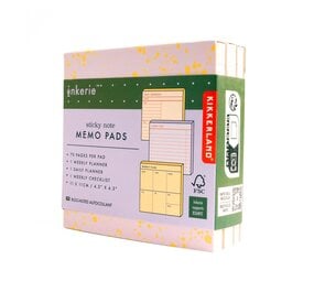 Kikkerland Kikkerland - inkerie - sticky note memo pads (set van 3)
