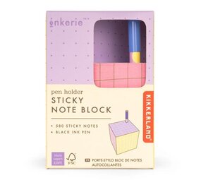 Kikkerland Kikkerland - inkerie - sticky note blok met pen