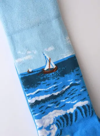 Kunstsokken Kunstsokken - zee bij les saintes-maries-de-la-mer