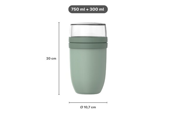 Mepal Mepal - lunchpot ellipse  xl (750 + 300 ml) - nordic sage