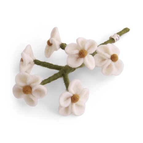Gry & Sif Gry & sif - bloem vergeet me nietje - white Gry & Sif Gry & sif - bloem vergeet me nietje - white