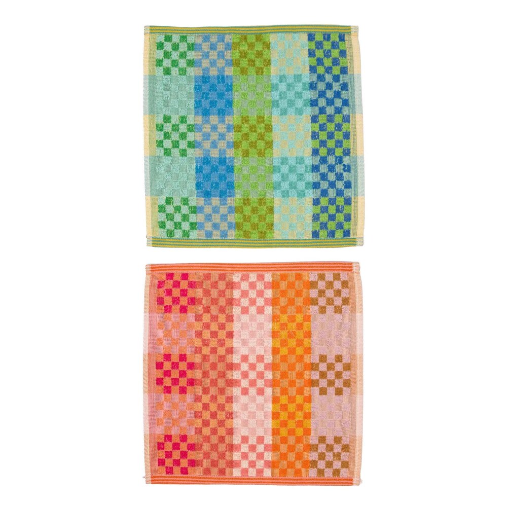 Foekje Fleur Foekje fleur - odds & ends - multi doekjes checkered check #134 (set van 2) Foekje Fleur Foekje fleur - odds & ends - multi doekjes checkered check #134 (set van 2)